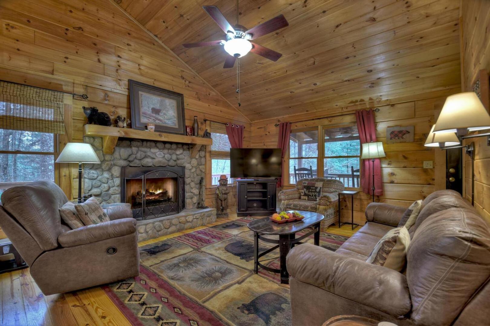Papa Bear'S Den Vila Cherry Log Exterior foto